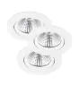 Voordeelpak 3x Nordlux Spot Fremont Metaal Wit 4.5W 345lm 36D - 827 Zeer Warm Wit | 85mm - IP23- Dimbaar